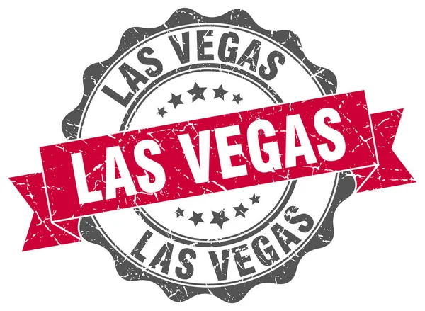 LasVegas ronde lint zegel — Stockvector