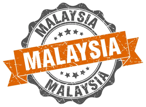 Malaysia runda band seal — Stock vektor