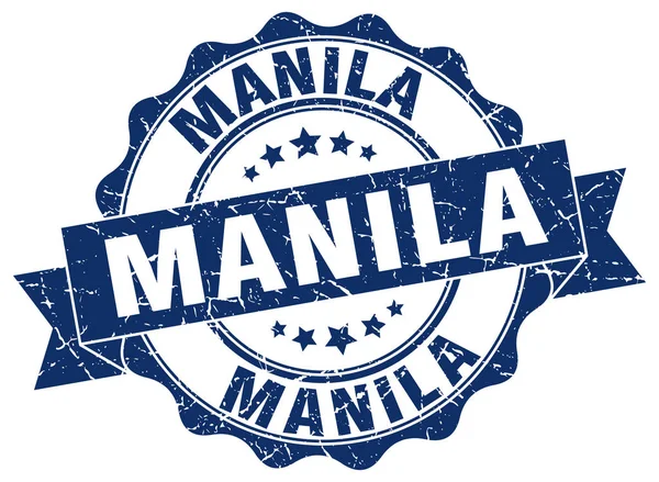 Манильская круглая печать — стоковый вектор
