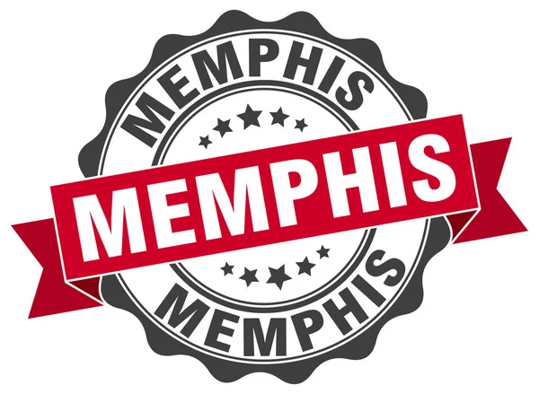 Sello de cinta redonda de Memphis — Vector de stock