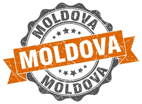 Sello de cinta redonda Moldavia — Archivo Imágenes Vectoriales