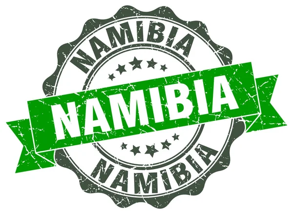 Ναμίμπια στρογγυλή σφραγίδα κορδέλα — Διανυσματικό Αρχείο