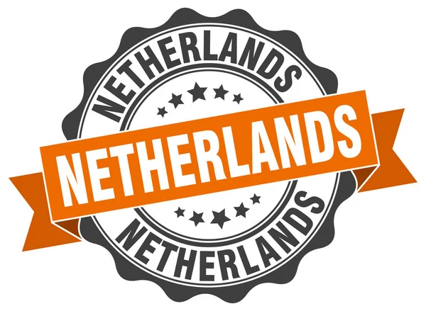 Holanda selo fita redonda — Vetor de Stock