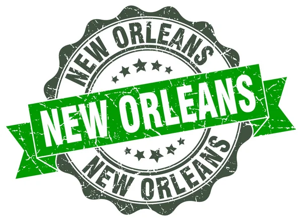 Sello de cinta redonda de Nueva Orleans — Vector de stock