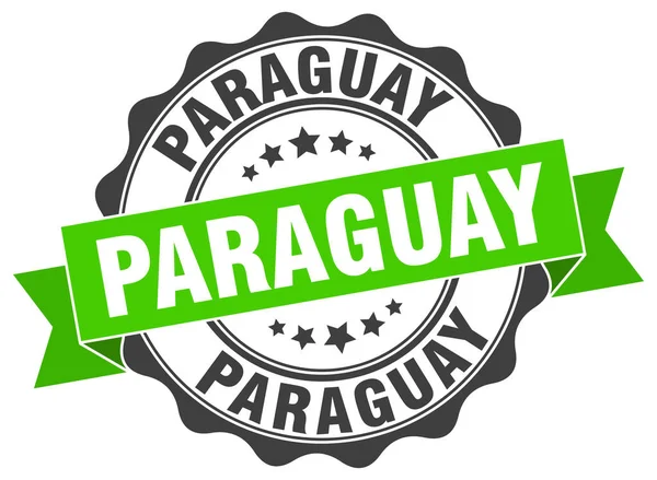 Paraguay sello de cinta redonda — Vector de stock