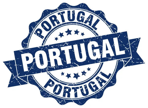 Portugal runt band seal — Stock vektor