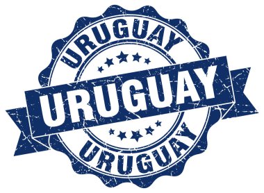 Uruguay şerit mühür yuvarlak