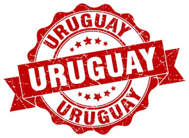 Uruguay şerit mühür yuvarlak