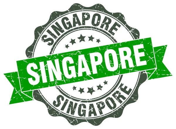 Singapur kolo pásu těsnění — Stockový vektor