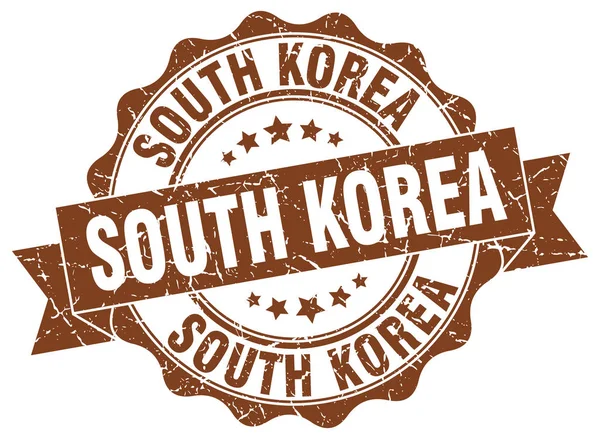 Südkorea Rundbandsiegel — Stockvektor