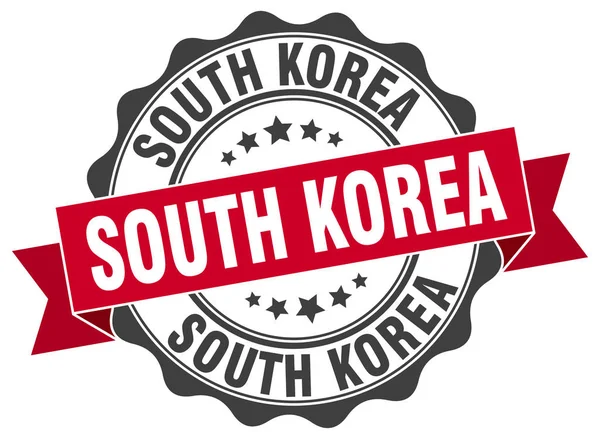 Sydkorea runda band seal — Stock vektor