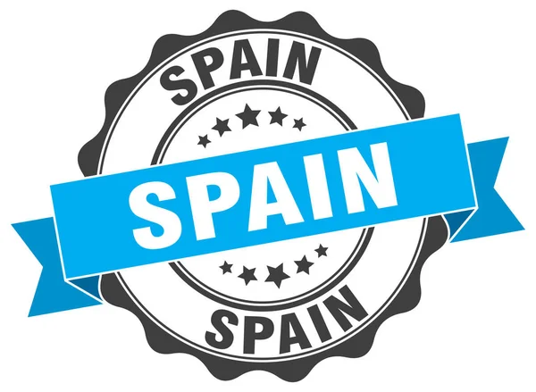 Espanha selo de fita redonda — Vetor de Stock