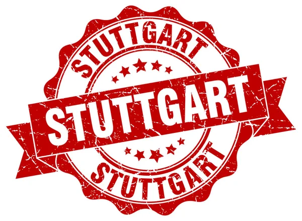 Stuttgart okrągły foka pręgowana — Wektor stockowy