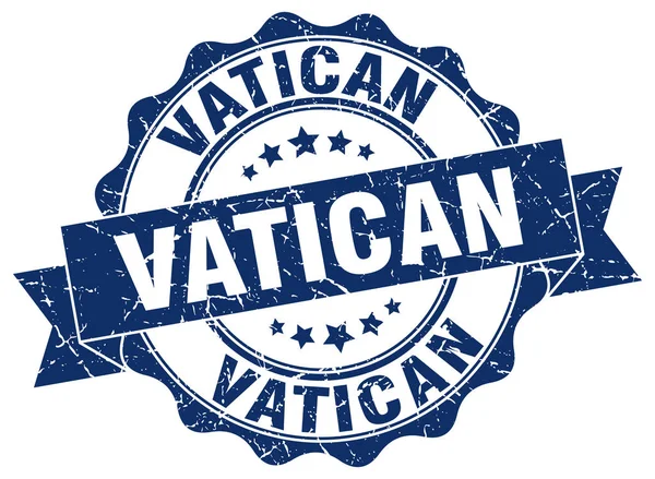 Βατικανό στρογγυλή σφραγίδα κορδέλα — Διανυσματικό Αρχείο