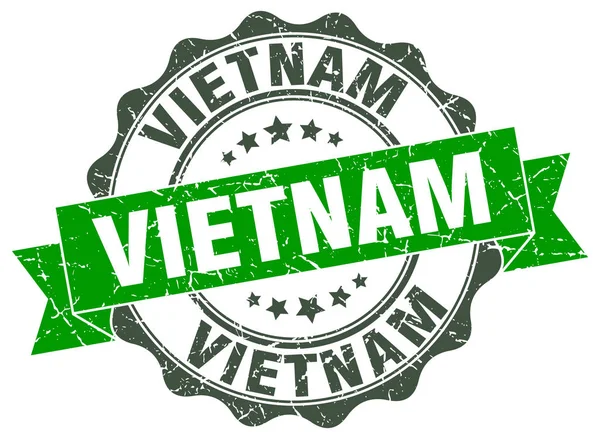 Вьетнамская круглая печать — стоковый вектор