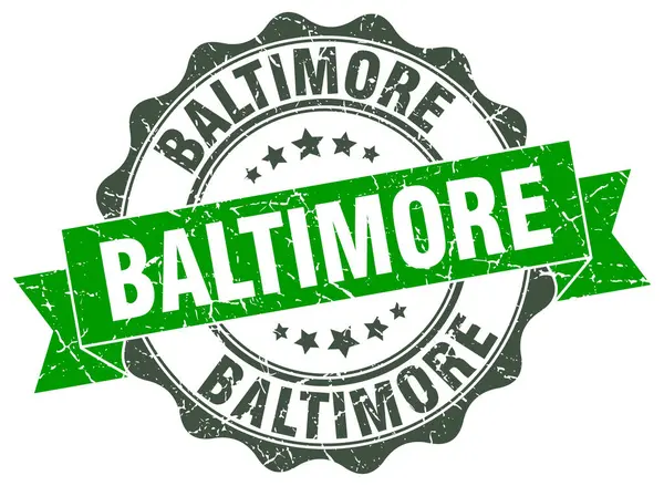 Selo de fita redonda Baltimore — Vetor de Stock