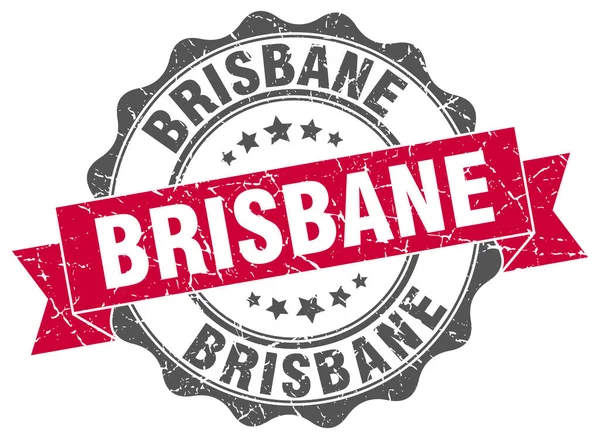 Sello de cinta redonda Brisbane — Archivo Imágenes Vectoriales