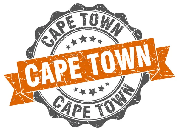 Cape Town okrągły foka pręgowana — Wektor stockowy