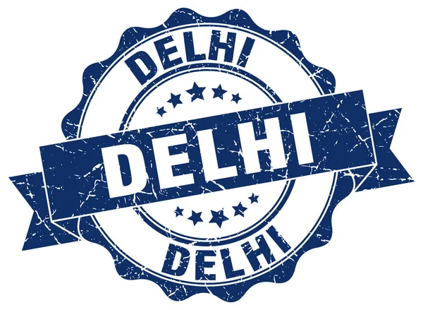 Delhi runda band seal — Stock vektor