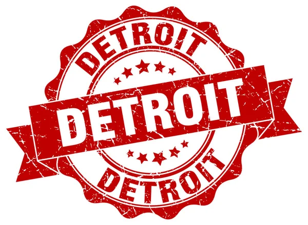 Detroit sello de cinta redonda — Vector de stock