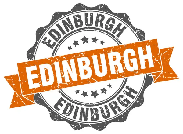Edinburgh rundes Bandsiegel — Stockvektor
