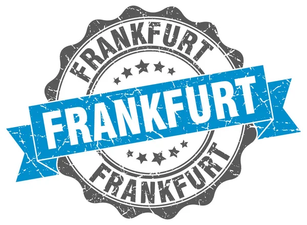 Sello de cinta redonda Frankfurt — Vector de stock