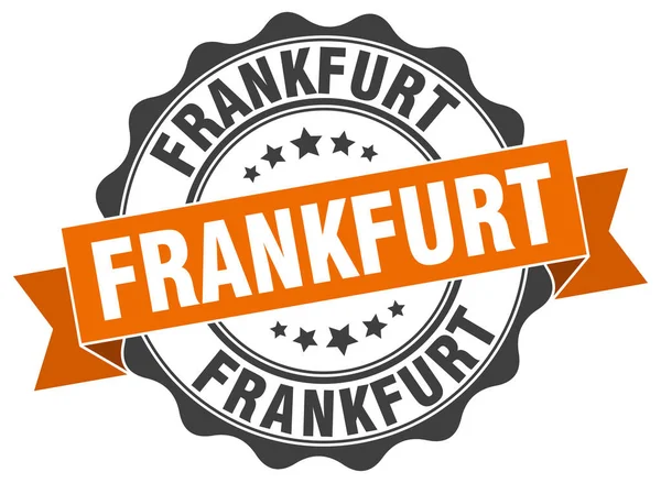 Frankfurt şerit mühür yuvarlak — Stok Vektör