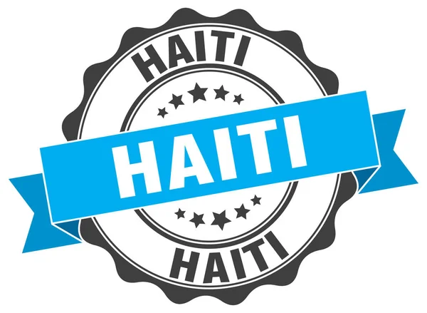 Haiti selo fita redonda — Vetor de Stock