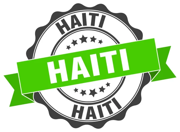 Haiti runda band seal — Stock vektor