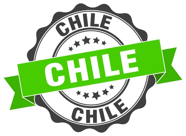 Chile kerek szalag pecsét — Stock Vector