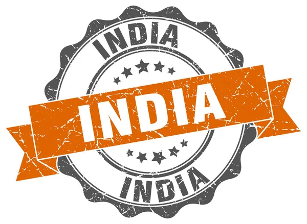Indie okrągły foka pręgowana — Wektor stockowy