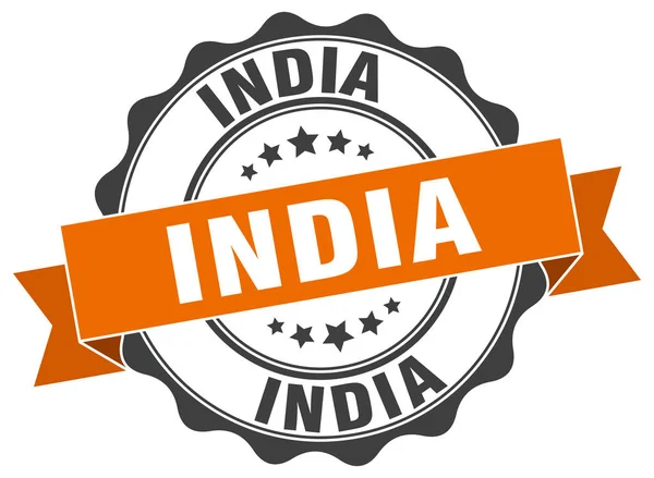 India sello de cinta redonda — Archivo Imágenes Vectoriales