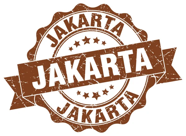 Jakarta runda band seal — Stock vektor