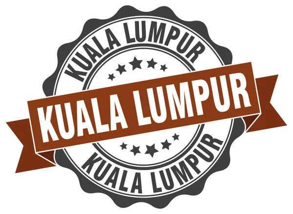 Kuala Lumpur selo de fita redonda —  Vetores de Stock