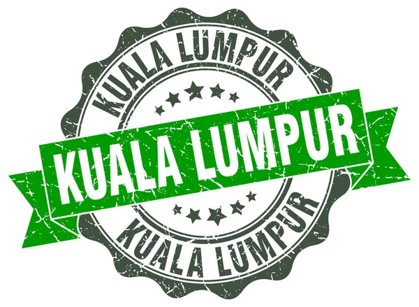 Segel pita bulat Kuala Lumpur - Stok Vektor