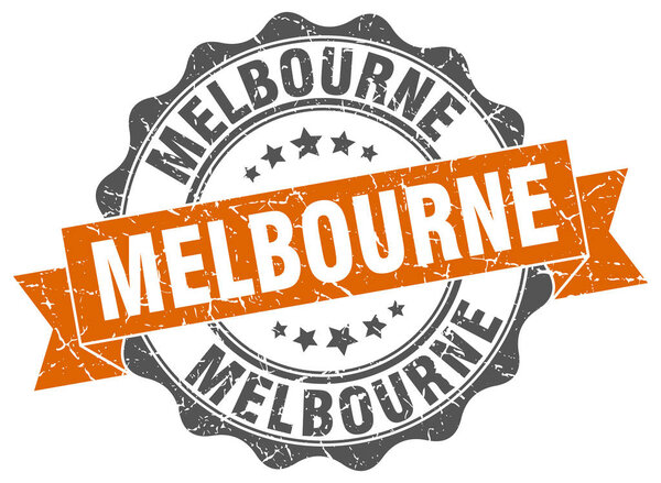 Melbourne round ribbon seal