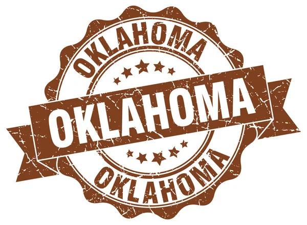 Oklahoma okrągły foka pręgowana — Wektor stockowy