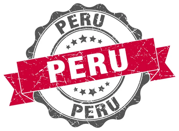 Peru kolem pásu těsnění — Stockový vektor