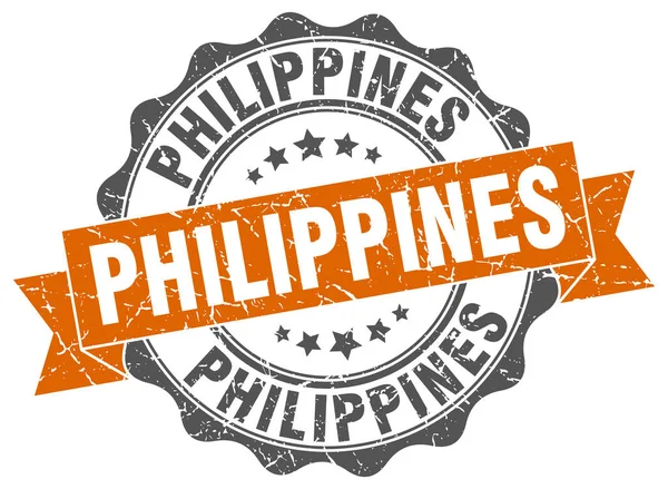 Ruban rond Philippines joint — Image vectorielle