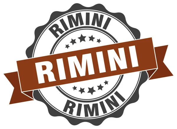 Rimini şerit mühür yuvarlak — Stok Vektör