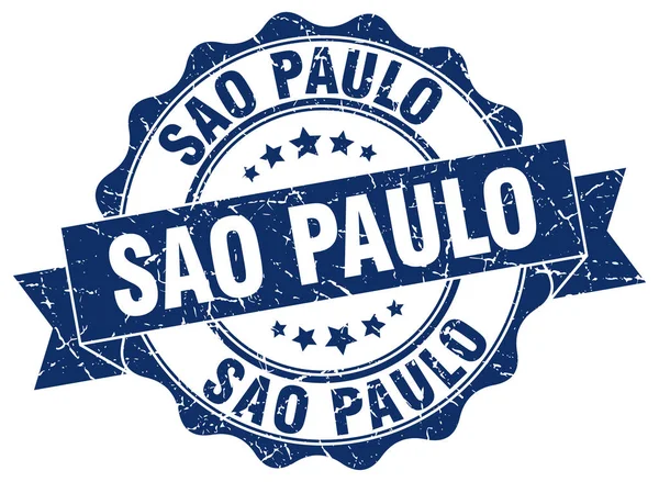 Sao Paulo runda band seal — Stock vektor