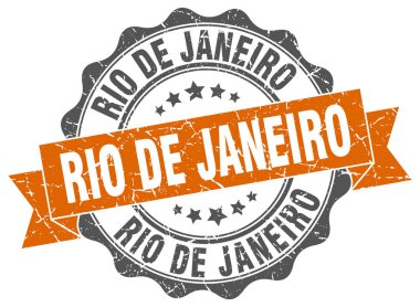 Rio De Janeiro şerit mühür yuvarlak