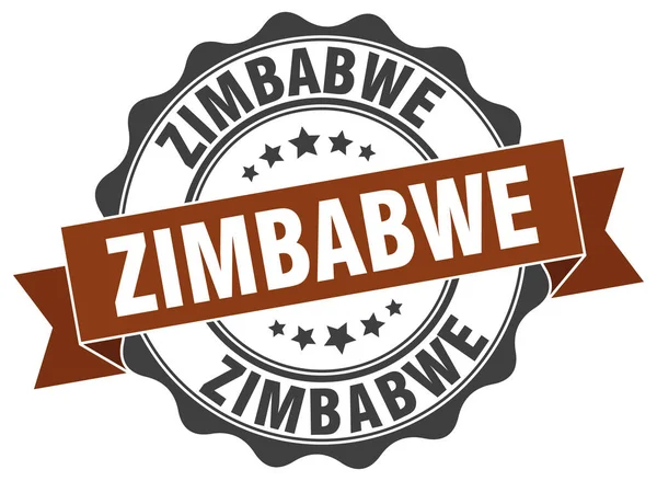 Simbabwe Rundbandsiegel — Stockvektor