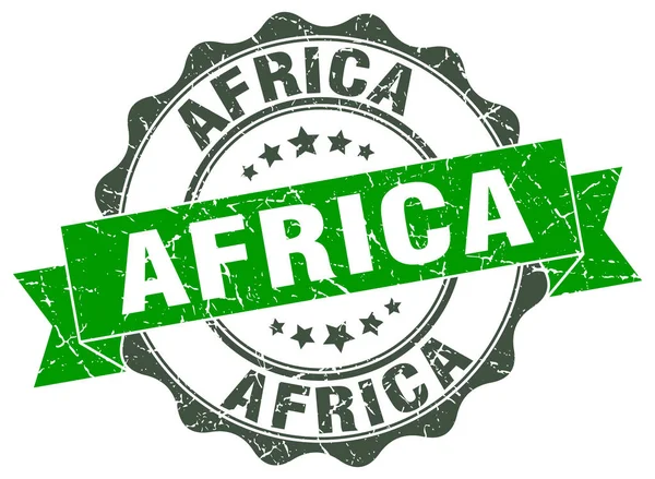 Afrika runda band seal — Stock vektor