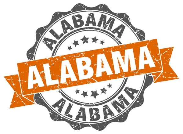 Alabama runda band seal — Stock vektor
