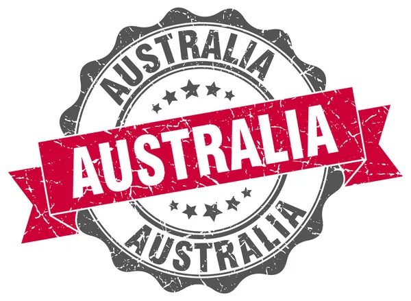 Australia sello de cinta redonda — Archivo Imágenes Vectoriales