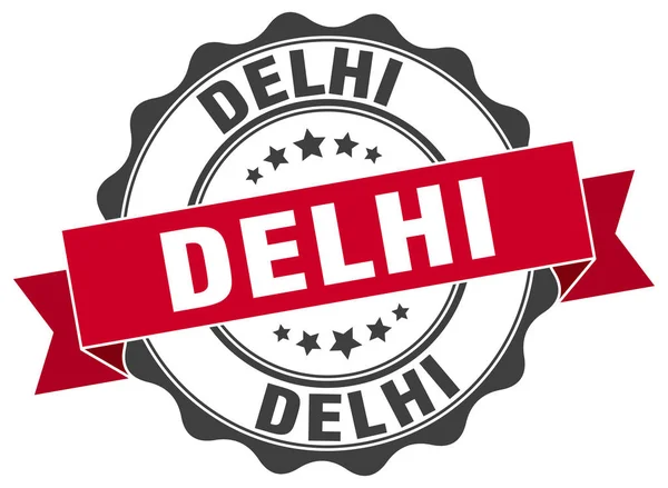 Delhi runda band seal — Stock vektor