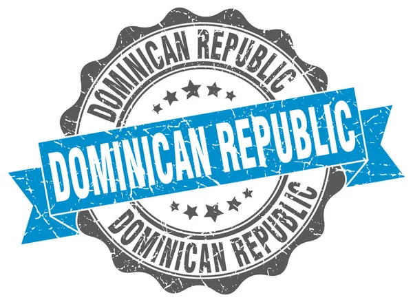 Dominikánská republika kolo pásu těsnění — Stockový vektor