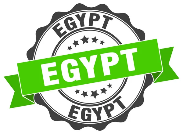 Egypte ronde lint zegel — Stockvector