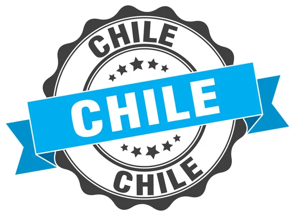 Chile selo fita redonda — Vetor de Stock